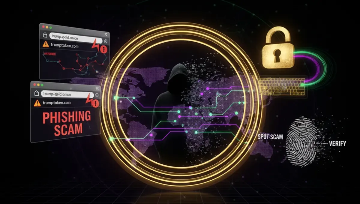 Real Trump Coins GOLD Token Scam: How to Spot Phishing & Verify